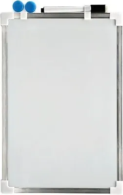 Magnetic Whiteboard Small Large White Board Dry Wipe Notice Office School Home • £6.49