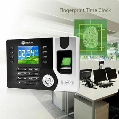 £175.95 • Buy Realand Fingerprint Employee Attendance Tracking System Clocking In Machine NEW