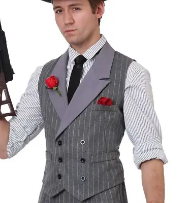 Adult Ruthless Gangster 1920's Mafia Boss Costume SIZE L (with Defect) • $29.99