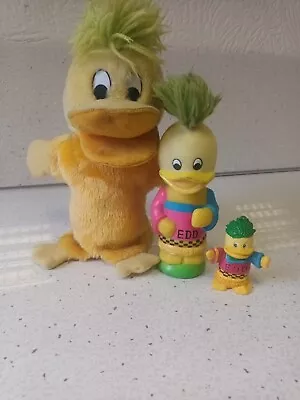 Edd The Duck Vintage Collectibles Hand Puppet Large Rubber Duck Small Figuine • £22.99