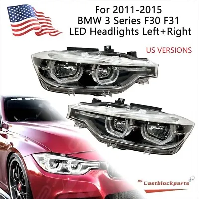 For 2016 2017 2018 2019 BMW 3 Series F30 F31 328 LED W/O AFS LED Headlight LH+RH • $700