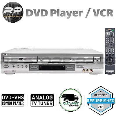 $199.97 • Buy Sony SLV-D300P DVD VCR Combo Player VHS Hi-Fi Stereo W/ Analog TV Tuner