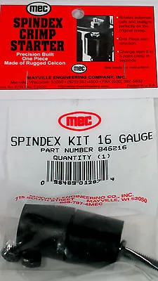 Mec Reloader Crimp Starter Spindex Kit (16 Ga 6 & 8 Point NIB) • $17.49