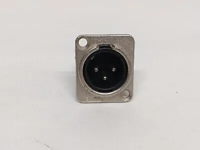 Neutrik NC3MD-L-1 Male XLR D Type Chassis Socket Nickel Used • £2.45