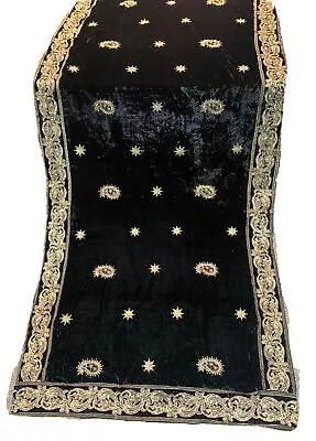 Velvet Shawl Designer Embroidered Collection 2023 Pakistani Heavy Shawls • £19.99