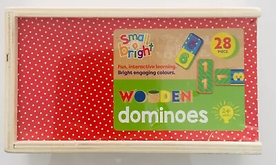 £6.99 • Buy Wooden Dominoes For Children. 28 Pieces.