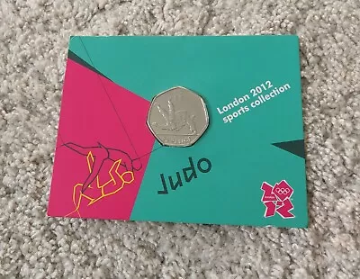 Carded Royal Mint BU 50p Olympic Coin JUDO • £9