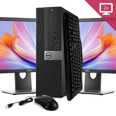 Dell Desktop Computer PC I7 Up To 64GB RAM 4TB SSD 24  LCDs Windows 11 Or 10 • $309.33