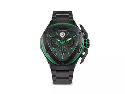 Tonino Lamborghini Spyder X Green Quartz Watch 53 Mm Chrono T9XF-B • $1665