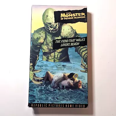 The Monster Of Piedras Blancas 1990 VHS Les Tremayne Forrest Lewis VTG Horror • $11.57