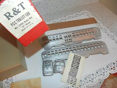 Vtg 1960s O Gauge PCC Trolley Car 1700 Body Kit NOS In Box DIECAST Metal • $48