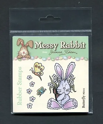£0.99 • Buy Joanna Sheen - Messy Rabbit - Butterfly Rubber Stamp.