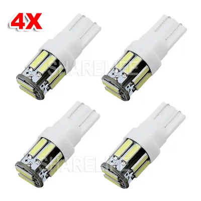 White T10 7020 Smd 10 Led W5w Wedge Tail Side Car Lights Turn Parker Bulb • $4.35