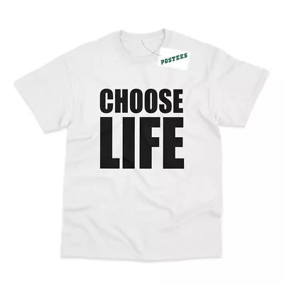 £7.95 • Buy Choose Life Wham George Michael Inspired 80s Fancy Dress Printed T-Shirt