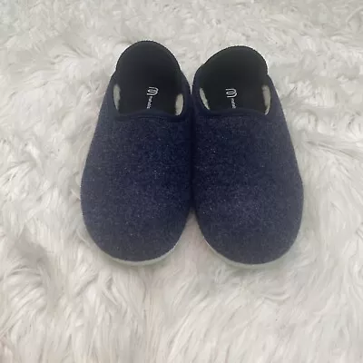 Mahabis Classic Women's Wool Slip On Slippers Size 36 Blue • $29.50