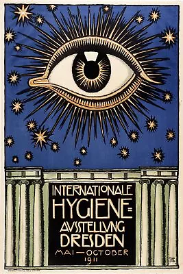 8177.Decoration Poster.Home Room Wall.Designer Print.Masonic Eye.Hygiene.Dresden • $19