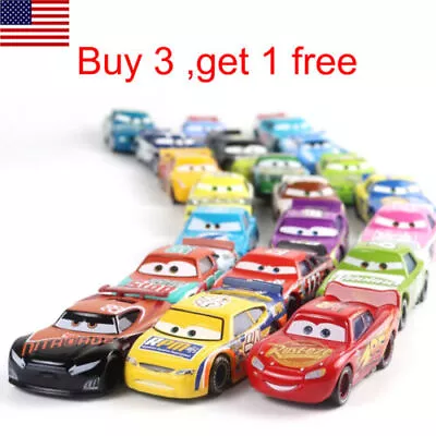 *Buy 3=1Free Disney Pixar Cars Lot Lightning McQueen Diecast Model Car Toy Gift • $15.99