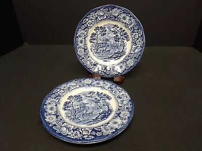 Staffordshire Ironstone Liberty Blue Bread And Butter Plates Monticello • $7.69