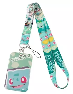 Bulbasaur Lanyard Pokemon Lanyards With ID/badge Holder USA SELLER • $9