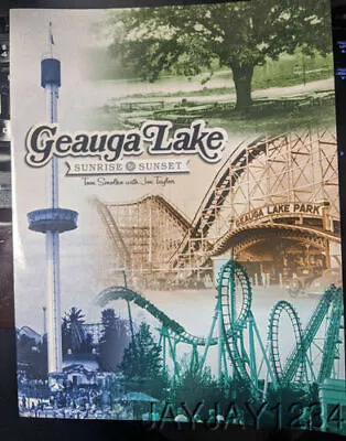 Geauga Lake Sunrise To Sunset Author Signed Copy New + Geauga Lake Rain Poncho • $29.95