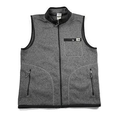 The North Face Gordon Lyons Vest Mens Large Fleece Gray Sleeveless Outdoors • $39.99