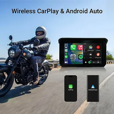 5 In CarPlay Lite Portable Motorcycle GPS-Wireless CarPlay/Android Auto Screen • $109.23