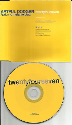 ALL SAINTS W/ ARTFUL DODGER Twenty Four Seven Europe PROMO CD Single USA Seller • $24.99