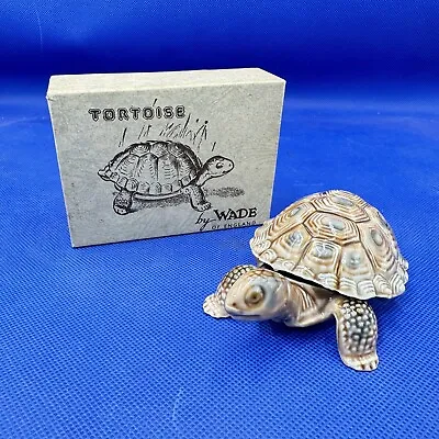 Wade Tortoise Trinket Dish With Shell Lid  In Original Box Vintage Lovely Piece • £19.97