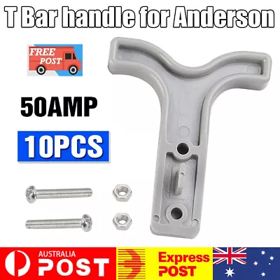 $11.96 • Buy 10PCS Grey T Bar Handle For Anderson Style Plug Connectors Tool 50AMP 12-24V