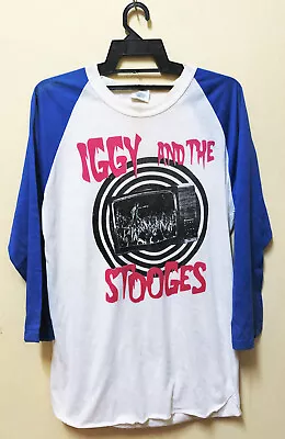 VINTAGE 80's IGGY POP THE STOOGES PUNK ROCK TOUR CONCERT T-SHIRT JERSEY • $629.99