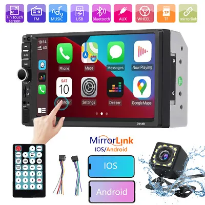 Estereo De Pantalla Para Coche Carro MP5 Radio 2 Din Mirror Link For Android IOS • $36.99