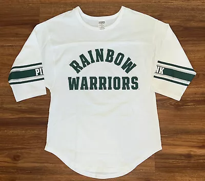 Victorias Secret PINK Hawaii Rainbow Warriors Jersey Shirt  Ladies  S Small • $39.99