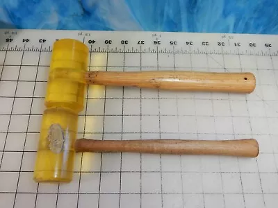 Vintage ESTWING #4 Yellow Hammer Mallet Double Face Plastic Nylon RASCO USA • $32