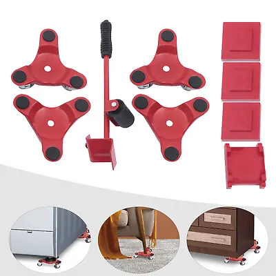 4Pcs Moving Tri-Dolly Set  & Lifter Heavy Duty Furniture Mover W/ 12 Wheels • $27.24