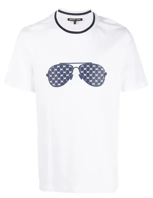 Michael Kors Monogram-sunglasses Print T-shirt. Sz M . $49.50 Value • $24