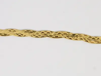 £720 • Buy Woven Herringbone Chain Necklace 9ct Yellow Gold Ladies 18  375 3.6g Ia64
