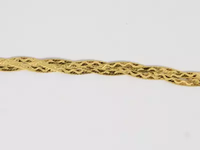 £720 • Buy Woven Herringbone Chain Necklace 9ct Yellow Gold Ladies 18  375 3.6g Ia64