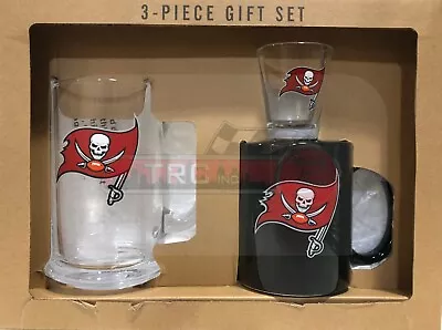 Tampa Bay Buccaneers Memory Company NFL 3pc Drinkware Gift Set FREE SHIP!! • $39.99