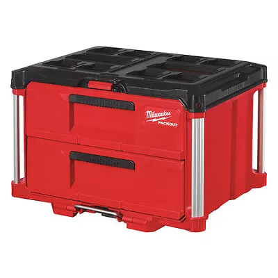 Milwaukee Tool 48-22-8442 Packout 2-Drawer Tool Box 50 Lb Capacity / 25 Lb • $156