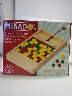 Mikado Rules Wooden Board Game By Bits And Pieces New- Slightly Damaged Box • $32.39
