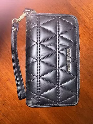 Michael Kors Black Quilted Wallet Wristlet • $30