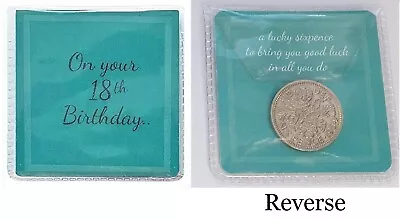 £2.49 • Buy 18th Birthday Gift - Lucky Sixpence Good Luck Present Boy Or Girl Token Charm