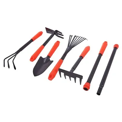 7pc GARDEN TOOL KIT HOE RAKE FORK TROWEL AMTECH GARDENING HAND TOOLS NEW  • £12.45