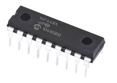 Microchip PIC16F648A-I/P 8bit PIC Microcontroller PIC16F 20MHz • £8.50