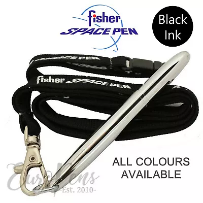 Fisher Space Pen Bullet Ballpoint Ball Pen With Lanyard Neck Strap - All Colours • £44.95