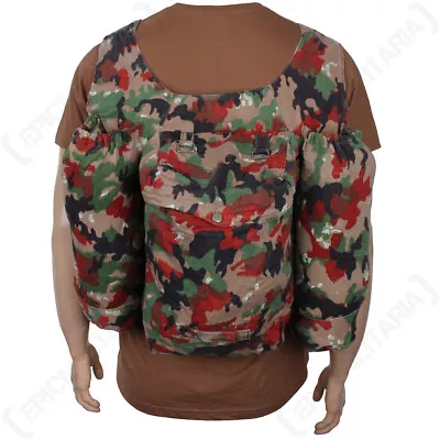 £12.95 • Buy Original Swiss M70 Camo Rucksack - Alpenflage Bag Backpack Surplus Sack
