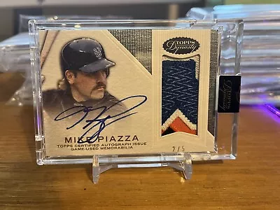 2015 Topps Dynasty Mike Piazza Patch Auto 2/5 Sealed • $222