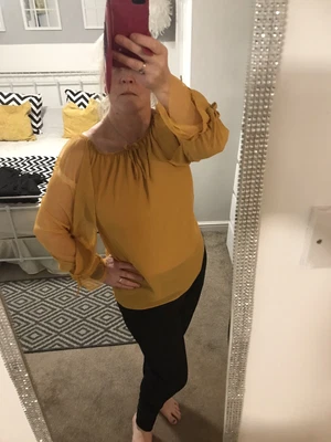 £0.99 • Buy Mustard Top/blouse Size M/L