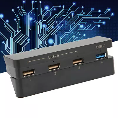 USB Hub High Speed 4 Port USB 3.1 2.0 USB Extension Charger For PS4 Slim Gam Kit • $36.70