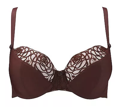 Panache 4031 Harmony Lace Balcony Bra In Chocolate VARIOUS • £10.99